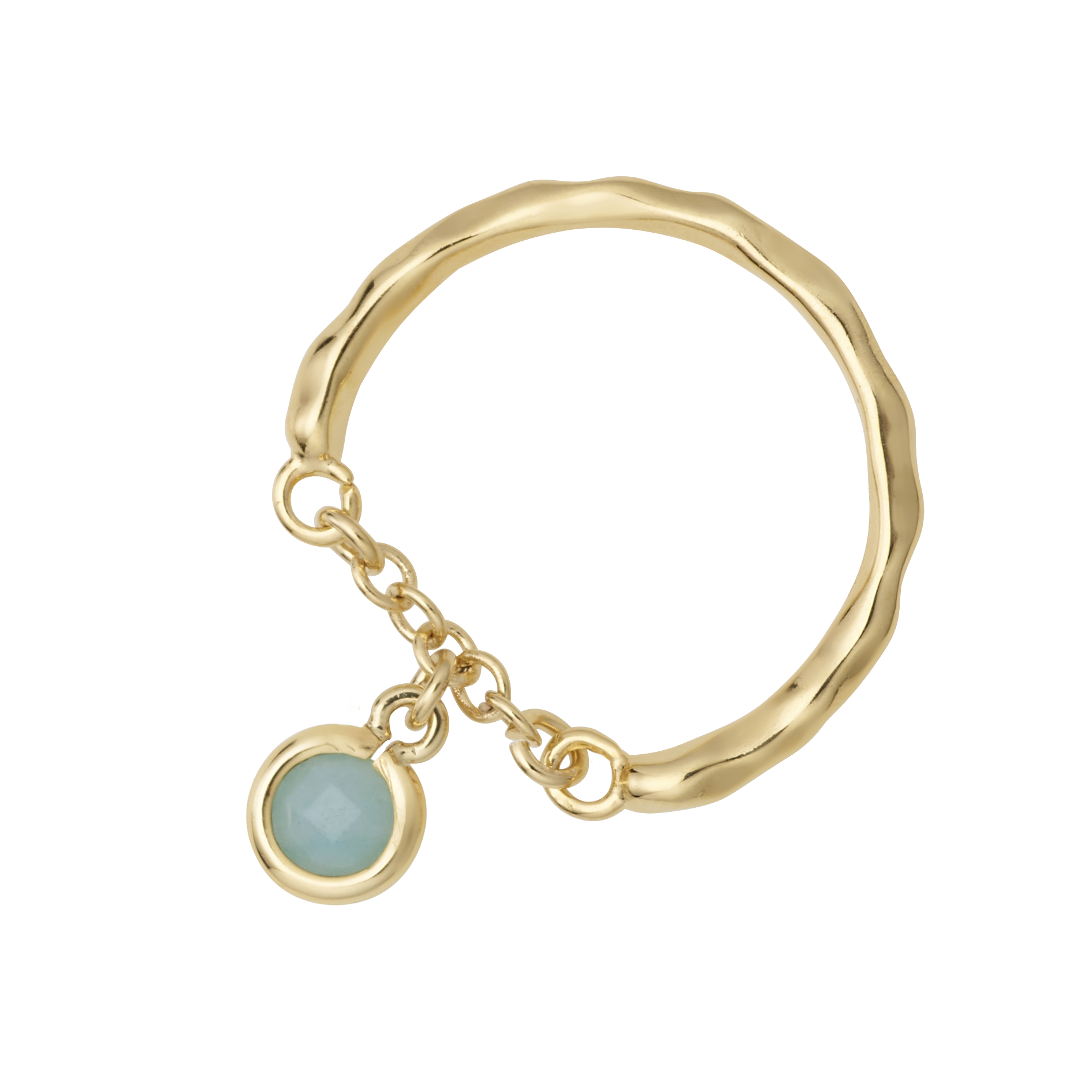 Diew Drop Ring - Amazonite [LR0003A.Z]