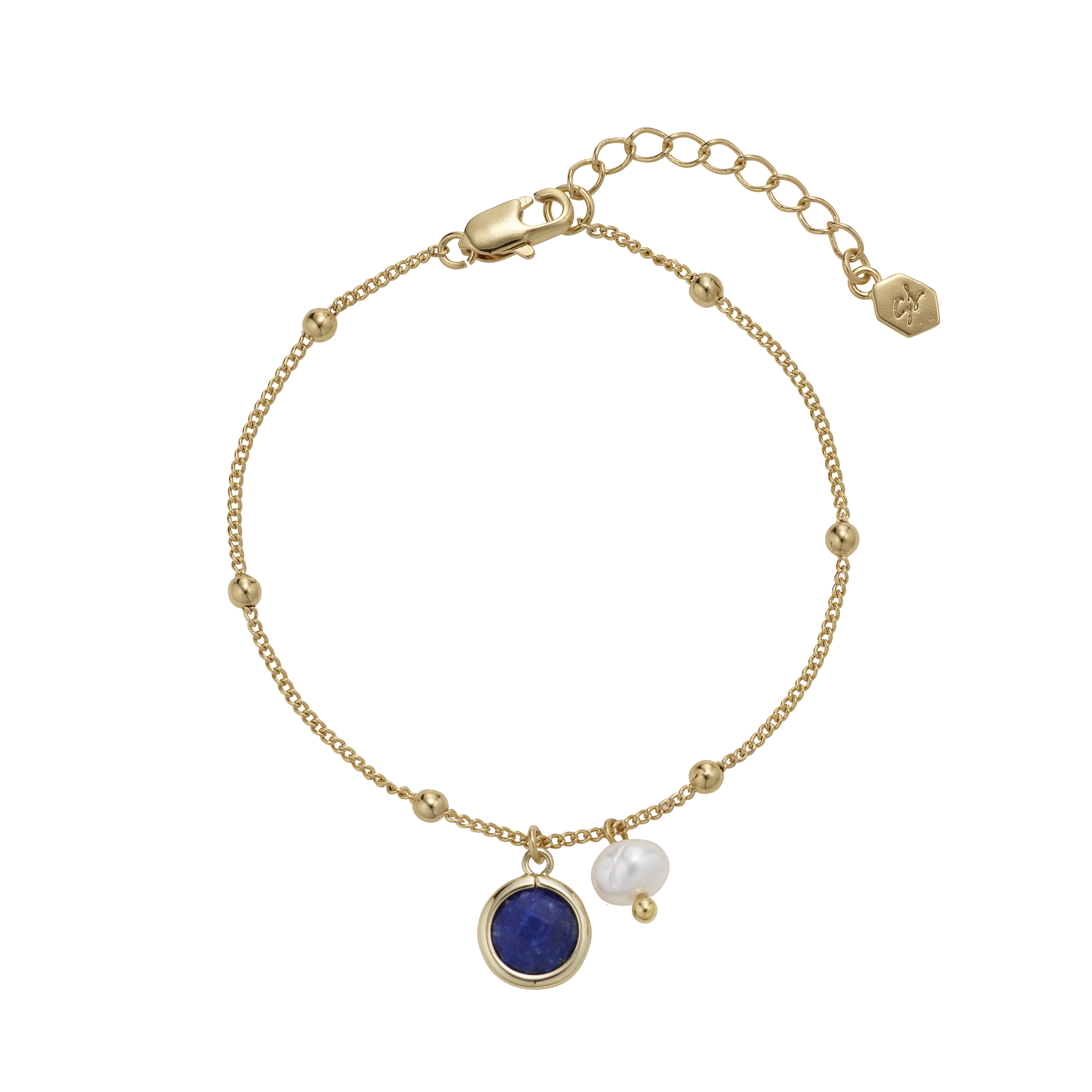 Belle Pearl Bracelet - Lapis Lazuli [LB0018L.A]